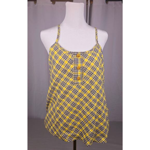 Vintage Y2K 1995 NWT Women's Spaghetti Strap‎ Emoji Tank Top Joe Bower - Picture 1 of 11